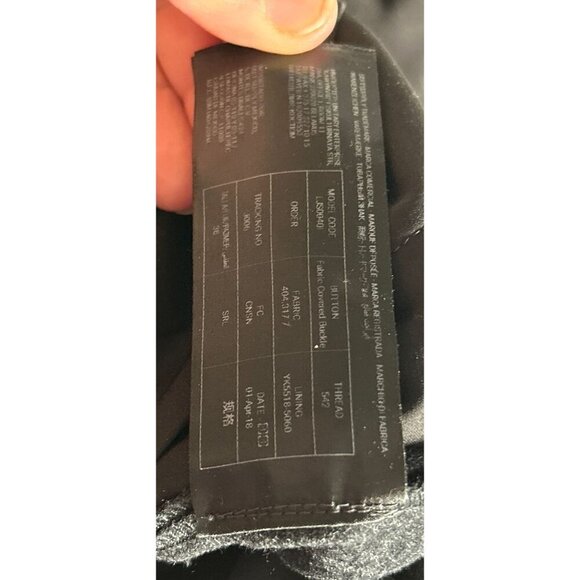 SUISTUDIO Wool Jumper Charcoal Gray Wool Stripes Lined Wide Leg - Picture 14 of 15